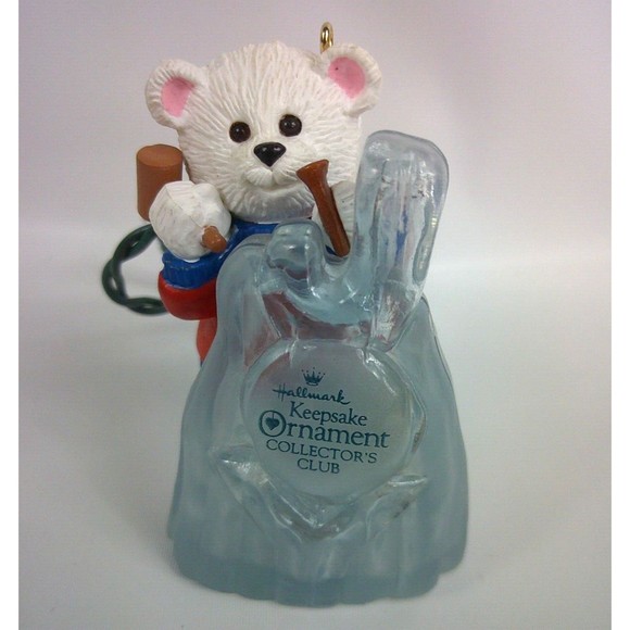 Vintage 1991 Hallmark Keepsake Ornament Beary Artistic Collectors Club - Picture 1 of 4